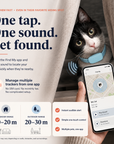 Remote Pet GPS Tracker Waterproof Real-Time Tracking Movement Alert Collar Anti-Lost Dog Cat Global Locator for Apple Find APP