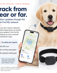 Remote Pet GPS Tracker Waterproof Real-Time Tracking Movement Alert Collar Anti-Lost Dog Cat Global Locator for Apple Find APP