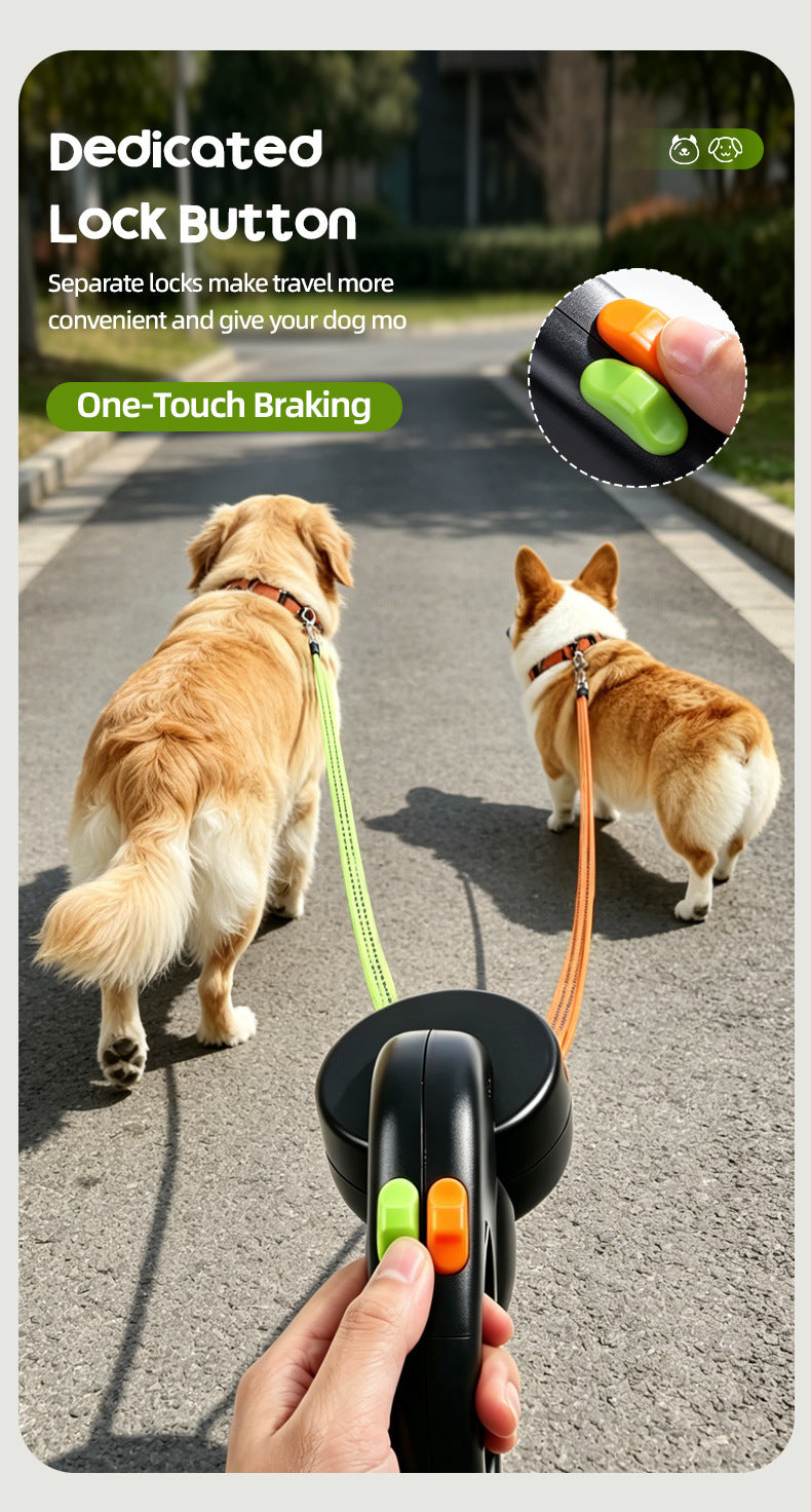 LED Retractable Dog Leash