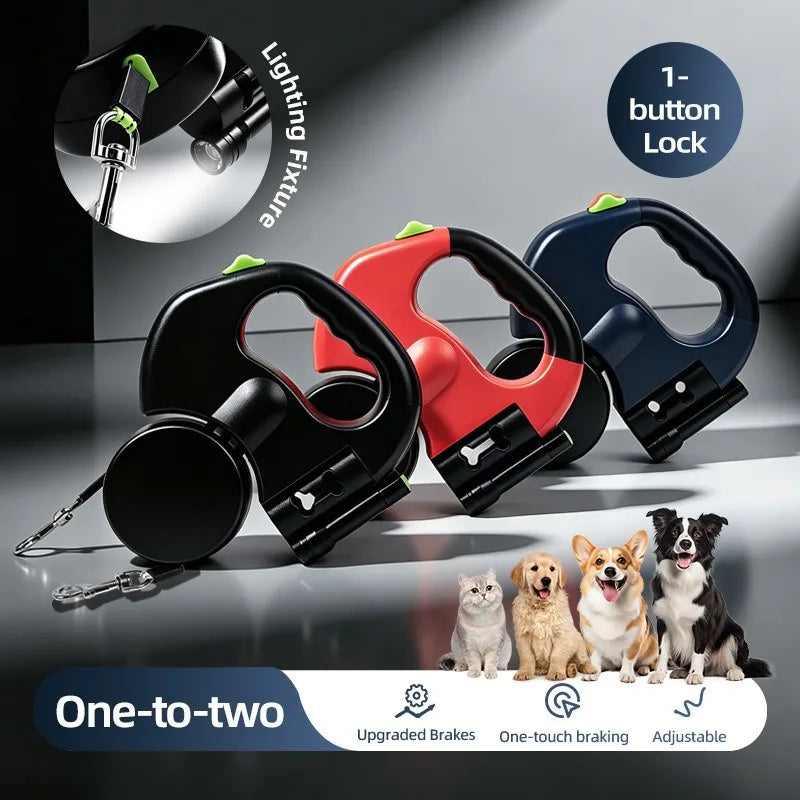 LED Retractable Dog Leash